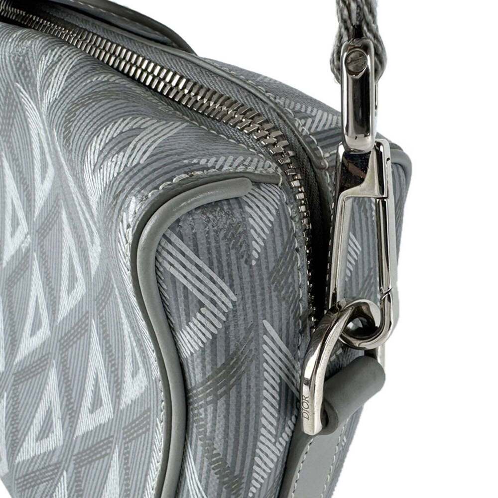 CHRISTIAN DIOR Gray Leather Shoulder Bag - Picture 7 of 13